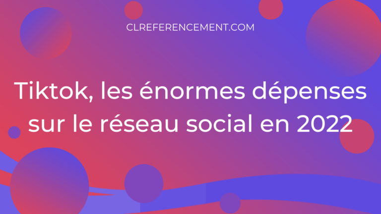 dépenses sur le réseau social