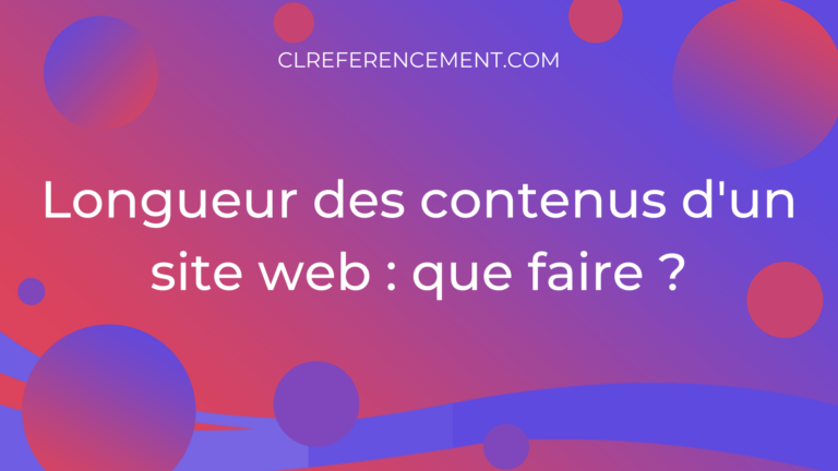 longueur des contenus
